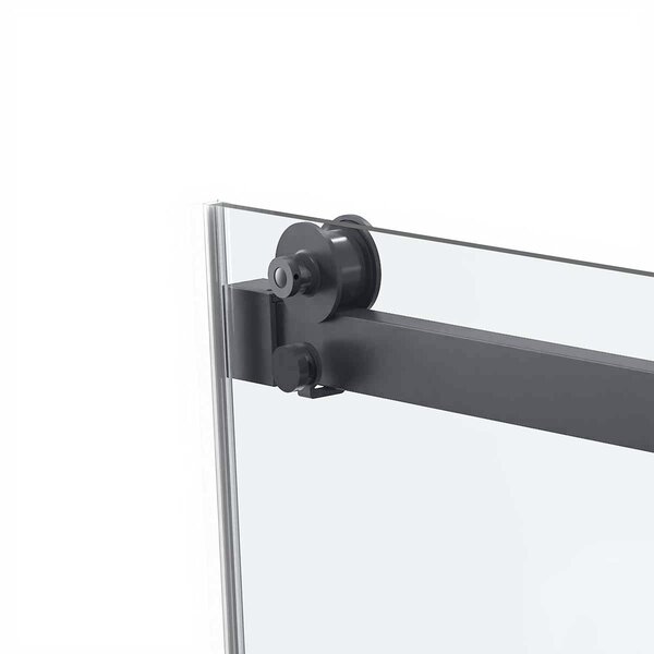 Душевая дверь Vincea Комо Софт (Como Soft) VDS-1CS120CLGM 120x195 см, профиль вороненая сталь. Размер регулировки 1185-1205 мм