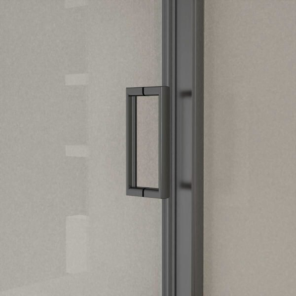 Душевая дверь Vincea Сити (City) VDS-5CT110CLGM 110x195 см, профиль вороненая сталь. Размер регулировки 1070-1110 мм