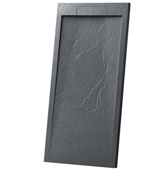 Поддон для душа из искусственного камня Vincea VST-4SRL9014A, 1400*900*25, , цвет графит