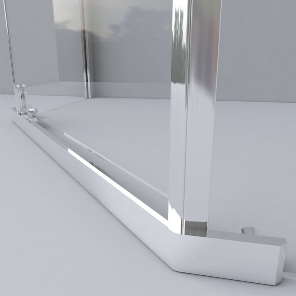 Душевой уголок Vincea Stresa VSP-1S900CLG, 900*900, брашированное золото, стекло прозрачное