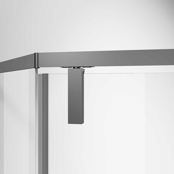 Душевой уголок Vincea Slim-N VSP-4SN900CLGM, 900*900, вороненая сталь, стекло прозрачное