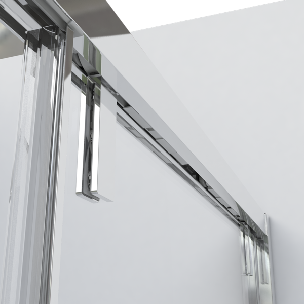 Душевой уголок Vincea Lugano VSR-1L9013CLGM-1, 1300*900, вороненая сталь, стекло прозрачное
