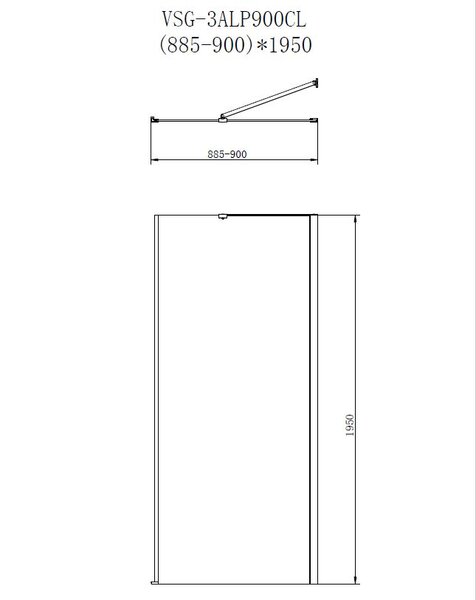 Душевой уголок Vincea Alpha VSR-3ALP9090MT, 900*900, хром, стекло текстурное