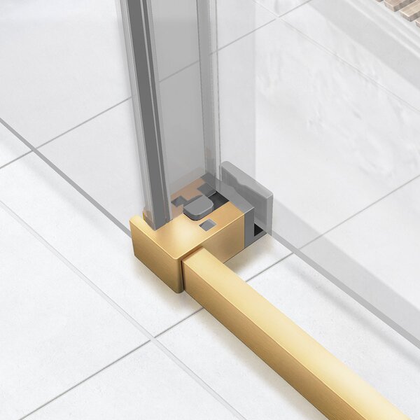Душевой уголок Vincea Slim Soft VSR-1SS1013CLG, 1300*1000, брашированное золото, стекло прозрачное