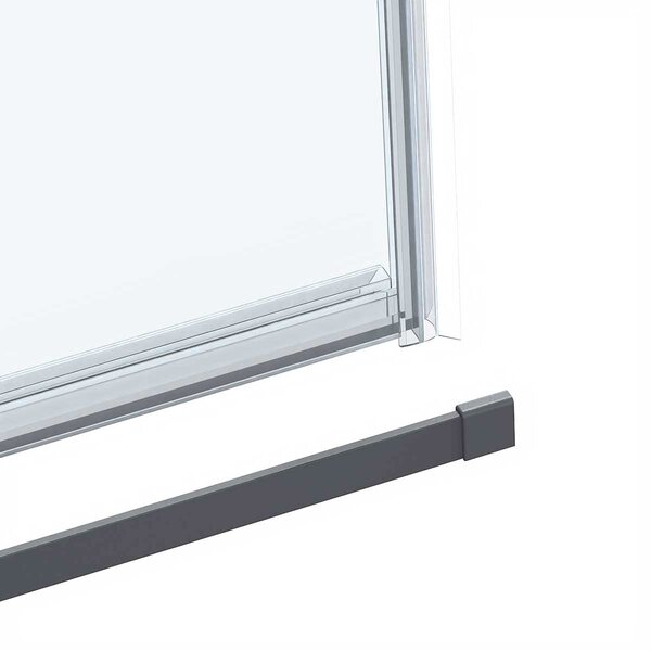 Душевой уголок Vincea Como Soft VSR-1CS9012CLGM, 1200*900, вороненая сталь, стекло прозрачное