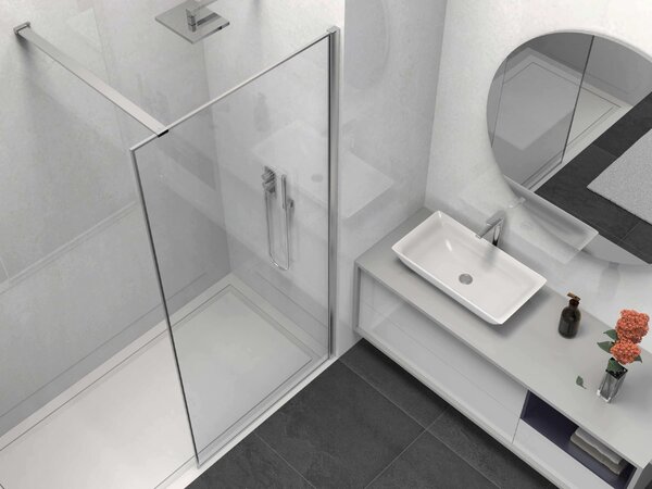 Душевая перегородка Vincea Walk-In VSW-1HS900CL, 900*2000, хром, стекло прозрачное