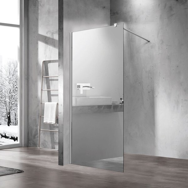 Душевая перегородка Vincea Walk-In VSW-1H100MR, 1000*2000, хром, стекло зеркальное