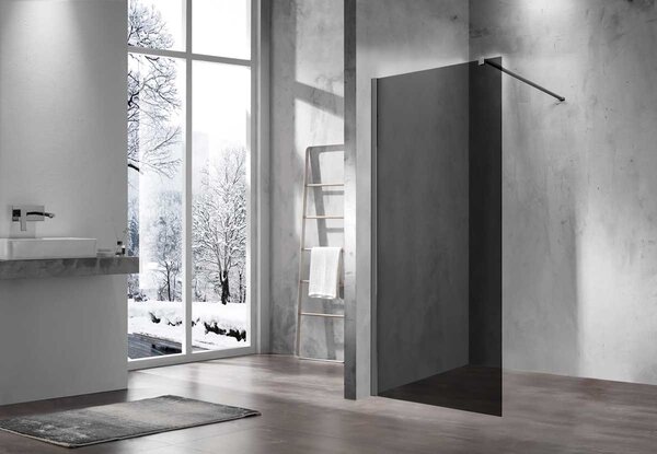 Душевая перегородка Vincea Walk-In VSW-1H120CGGM, 1200*2000, вороненая сталь, стекло тонированное