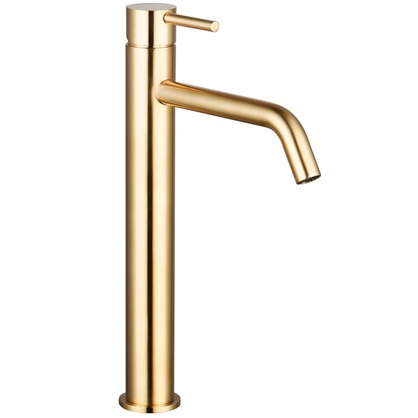 AQUAme AQM 6214GG Siena Смеситель для раковины однорычажный 210мм, Glossy gold