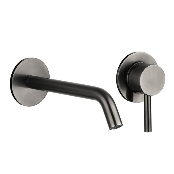 AQUAme AQM 6215GM Siena Смеситель для раковины настенный на 2 отв. 180мм, внутр монтаж в компл., Gun metal