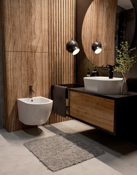 AQUAme AQM 6216GM Siena Смеситель для биде однорычажный, Gun metal