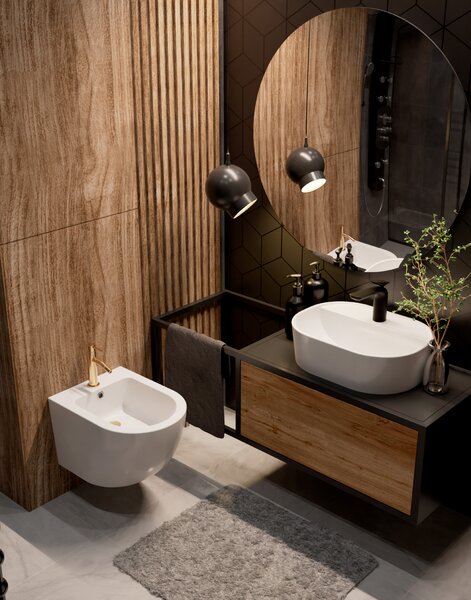 AQUAme AQM 6216GG Siena Смеситель для биде однорычажный, Glossy gold
