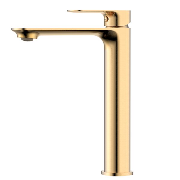 AQUAme AQM6314BG Monza Смеситель для раковины однорычажный, Brushed gold
