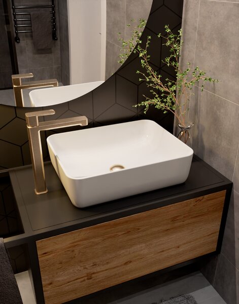AQUAme AQM6614BG Parma Смеситель для раковины однорычажный, Brushed gold
