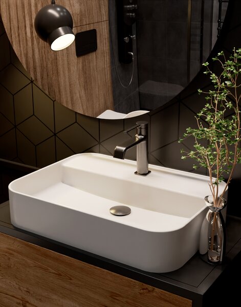AQUAme AQM6410GM Asti Смеситель для раковины однорычажный, графит