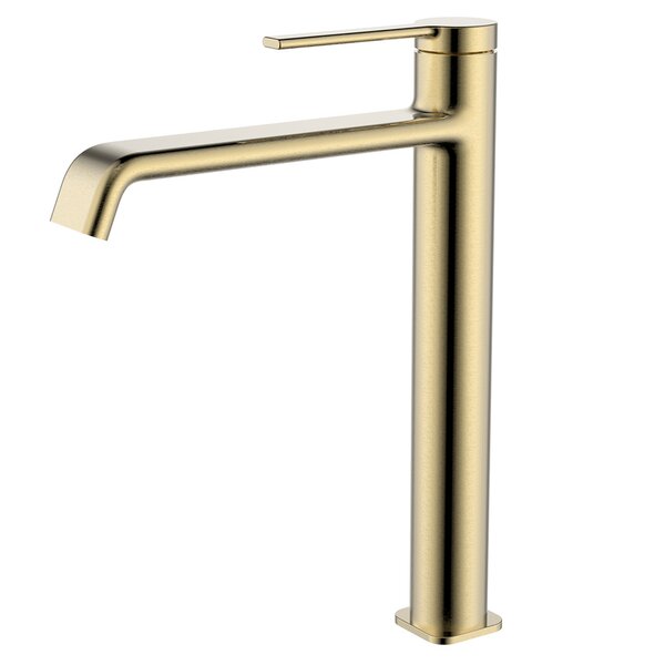 AQUAme AQM6414BG Asti Смеситель для раковины однорычажный, Brushed gold