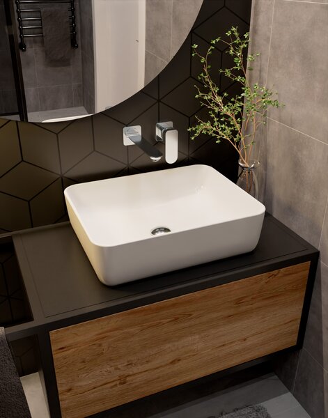 AQUAme AQM6315CR Monza Смеситель для раковины настенный на 2 отв., внутр монтаж в компл., Хром