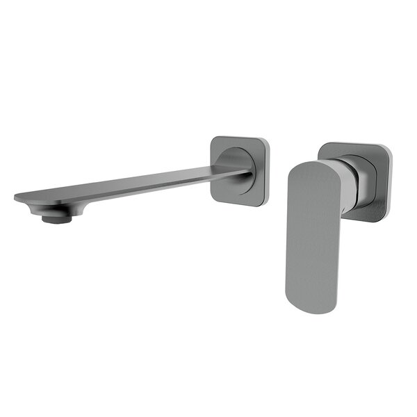 AQUAme AQM6315GM Monza Смеситель для раковины настенный на 2 отв., внутр монтаж в компл., графит