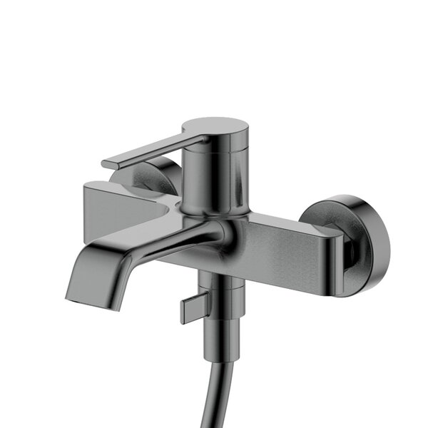 AQUAme AQM6412GM Asti Смеситель для ванны однорычажный, с душевым набором, 3 режима, графит