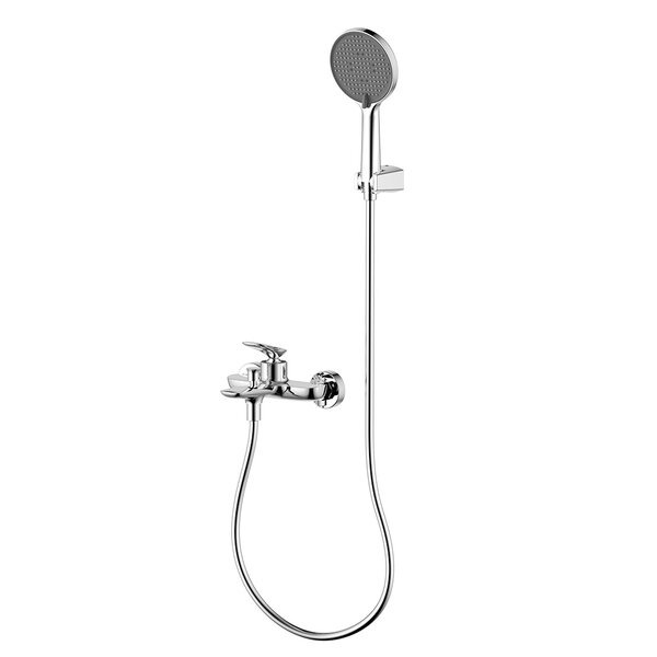 AQUAme AQM6512CR Como Смеситель для ванны однорычажный, с душевым набором, 3 режима, Хром
