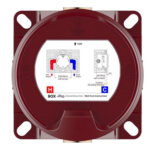 AQUAme AQM8802CR Встраиваемый термостат с регулировкой напора на 2 потр., хром