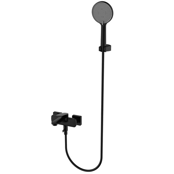 AQUAme AQM6712MB Imola Смеситель для ванны, с душевым набором, Черный