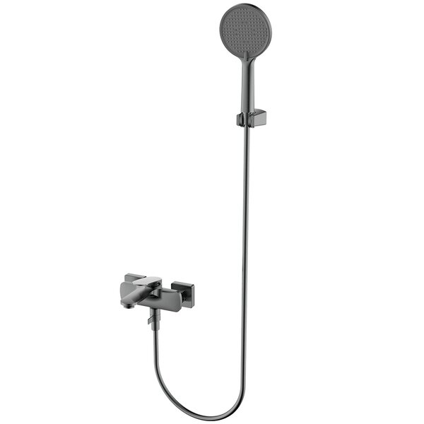 AQUAme AQM6712GM Imola Смеситель для ванны, с душевым набором, графит