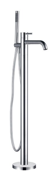 AQUAme AQM6218CR Siena Смеситель для ванны, напольный (монтажная часть в комплекте), хром
