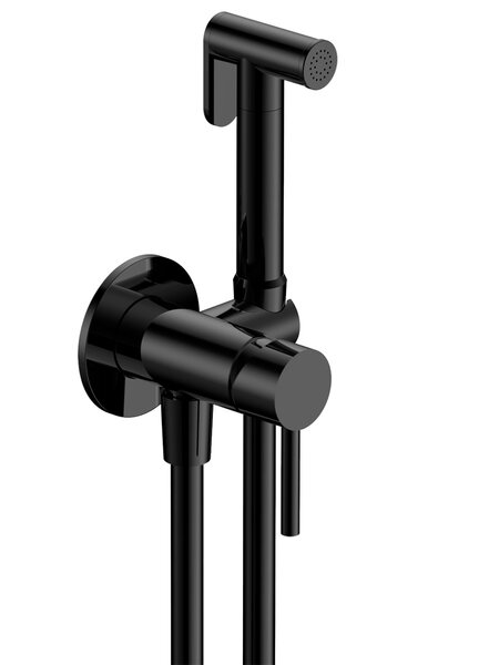 Комплект гигиенического душа AQUAme Siena AQM6217MB, черный матовый