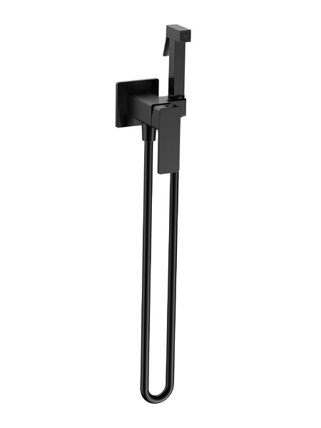 Комплект гигиенического душа AQUAme Savona AQM6817MB, черный матов