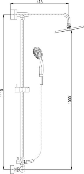 Душевая система Rav Slezak Dunaj Termostat TRM81.5/4-01