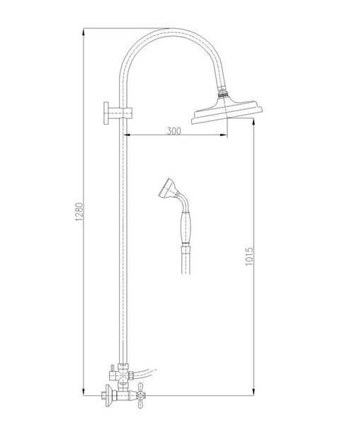 Душевая система Rav Slezak Morava MK681.5/3