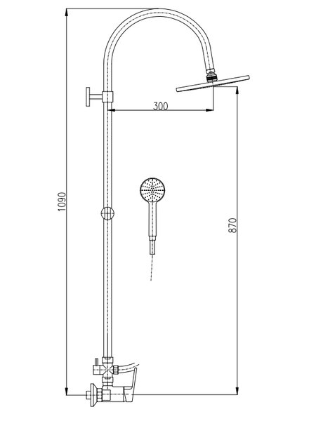 Душевая система Rav Slezak Colorado CO182.5/3