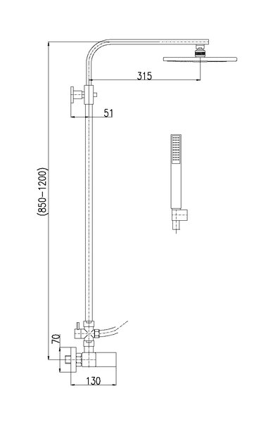 Душевая система Rav Slezak LR580.5/6