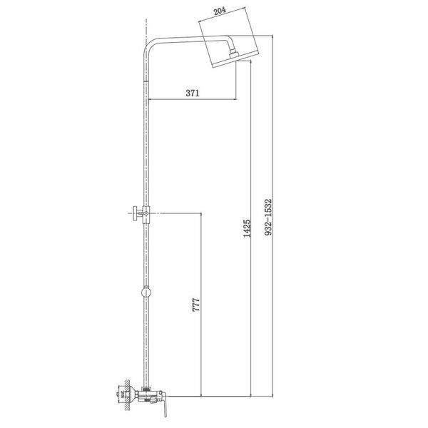 Душевая система Haiba HB24804, хром