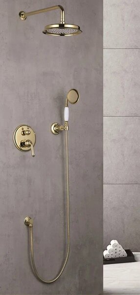 Душевая система встраиваемая Rose R0235E, золото