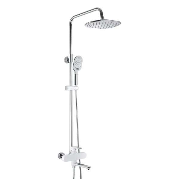 Душевая система Rose R2136F, белый/хром