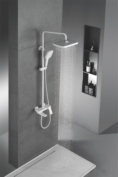 Душевая система Rose R1836C, белый