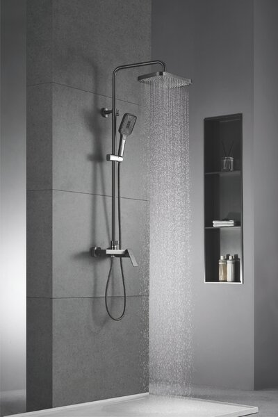 Душевая система Rose R1836T-6, пепельный