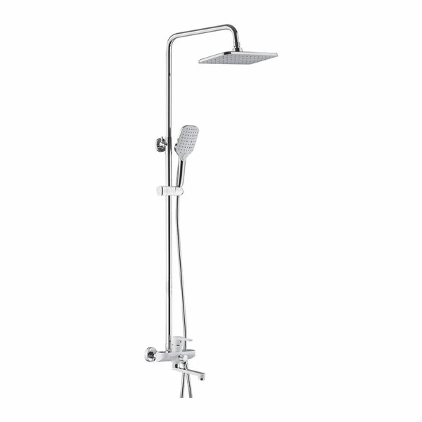 Душевая система Shevanik S8136F, белый/хром