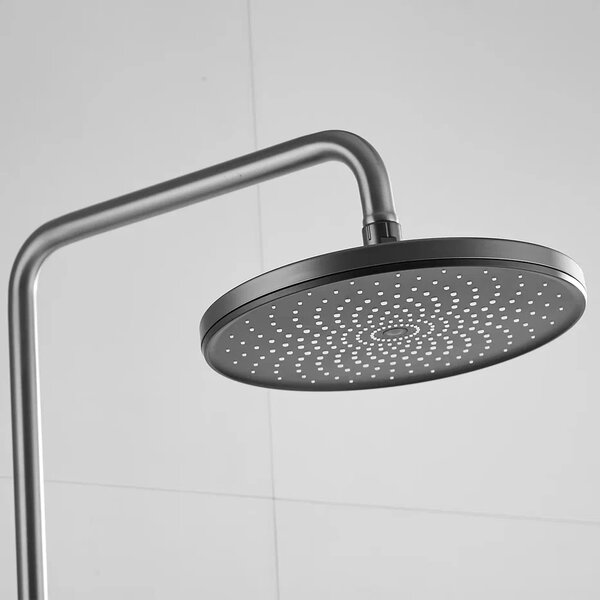 Душевая система Shevanik S8336T, оружейная сталь