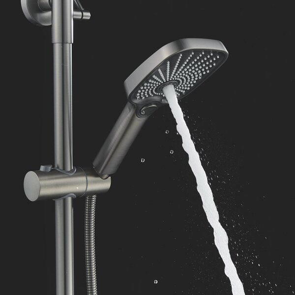 Душевая система Shevanik S6236T, оружейная сталь