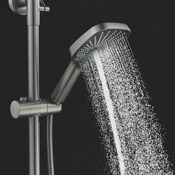Душевая система Shevanik S6236T, оружейная сталь