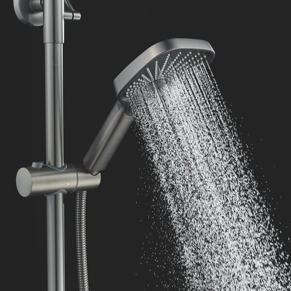 Душевая система Shevanik S6236T, оружейная сталь