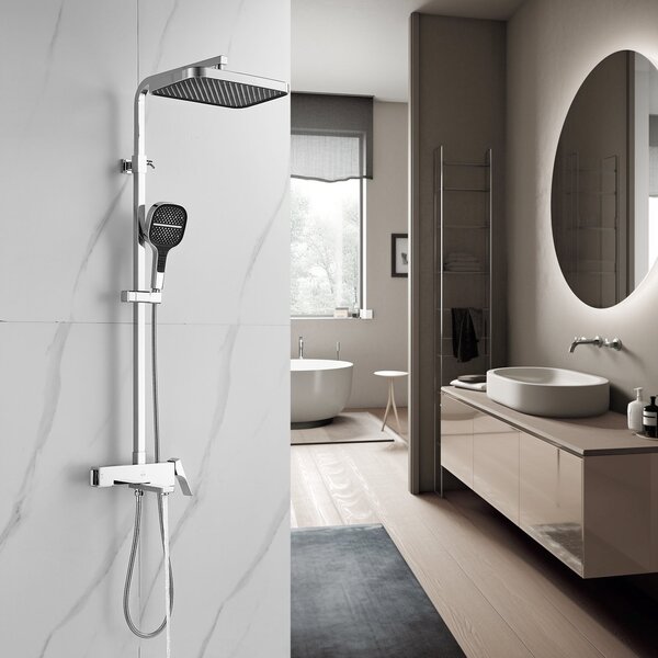 Душевая система Rose R1056, хром