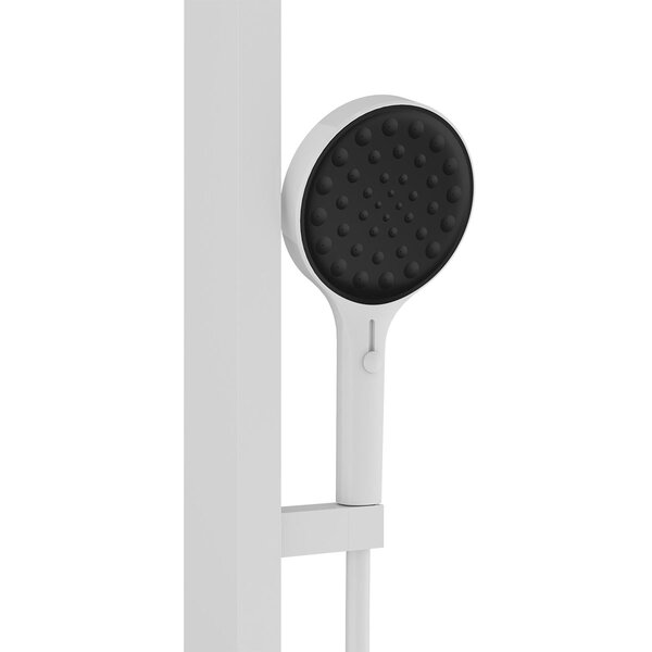 Душевая стойка Vincea Inspire VSFS-3I11W с изливом, 30см верх душ, белый