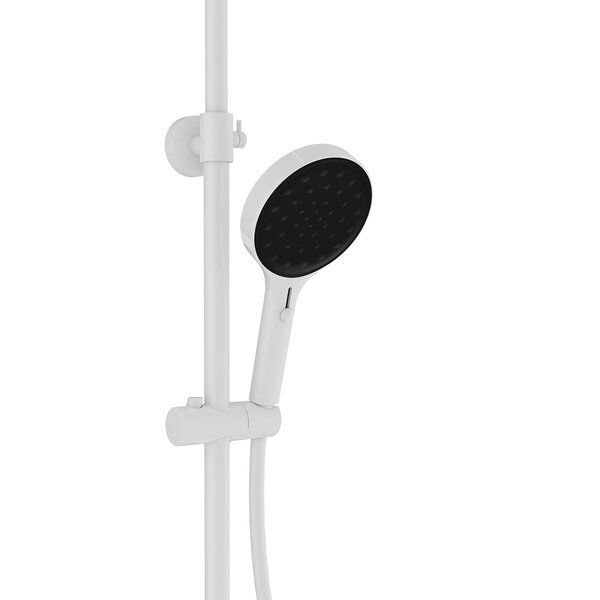 Душевая стойка Vincea Inspire VSFS-3I12TW термостатическая с изливом, 30см верх.душ, белый
