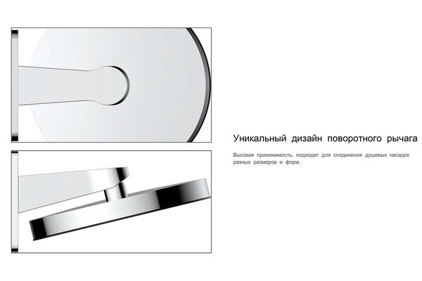 Душевой комплект Vincea VSFW-421I3MB встраиваемый, двухрежимный, черный