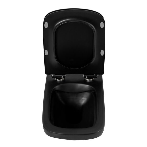 Унитаз подвесной безободковый BelBagno SELA, черный BB3201CHR-MB/BB3201SC-MB