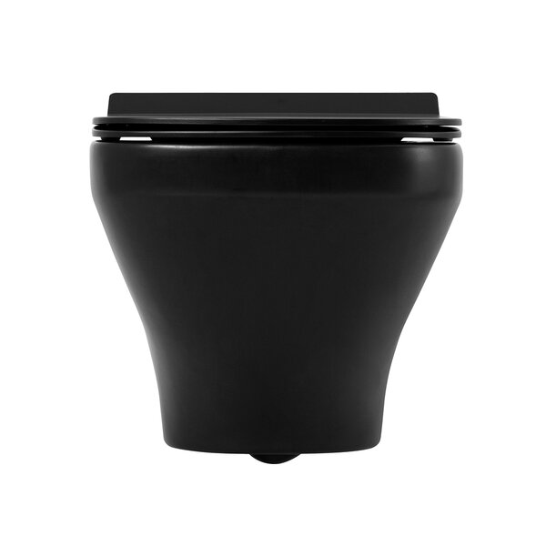 Унитаз подвесной безободковый BelBagno SELA, черный BB3201CHR-MB/BB3201SC-MB